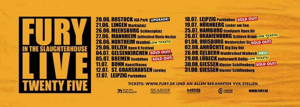 Fury in the Slaughterhouse - Offizielle Website